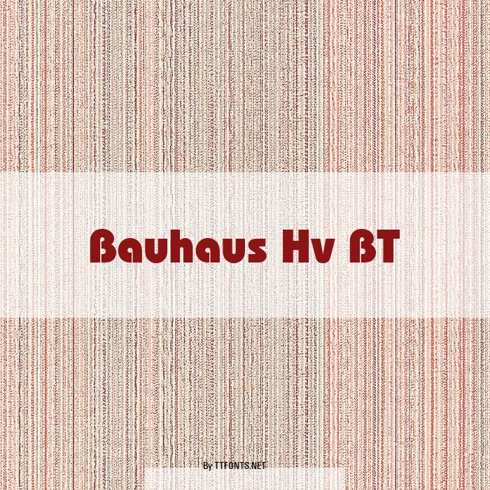 Bauhaus Hv BT example